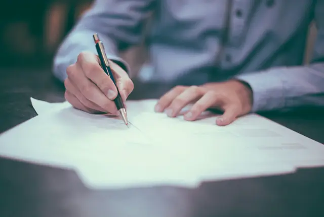 Application documents reviewed before keys change hands.